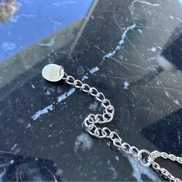 MINNIE MOUSE ♡ SILVER Stainless Steel Layered Bracelet - Picture 8 of 10